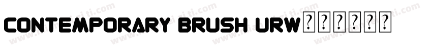 Contemporary Brush URW字体转换